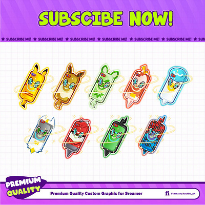 Rotom Phone case designs Pokemon Twitch Badges design discord emotes facebook emotes hachiko hachiko art illustration logo loyalty badges sub badges sub emotes twitch emotes youtube emotes