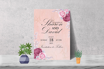 invitation card 3d animation graphic design logo