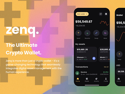 Zena - Crypto Wallet Design Concept app design banking binance bitcoin blockchain crypto cryptocurrency dao defi design dribbble eth mobile app ui ux wallet web3 web3.0