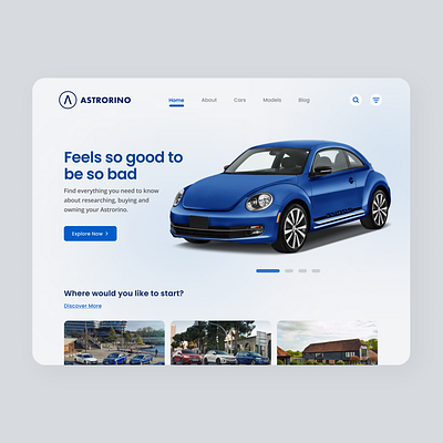 Car Home Web Design | Andrew Fendy app branding design graphic design illustration logo typography ui ux vector web design