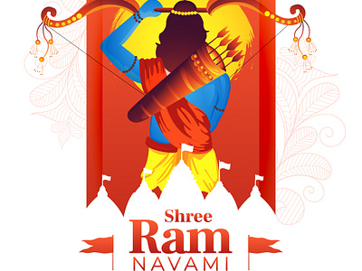 Happy Ram Navami branding graphic design ui