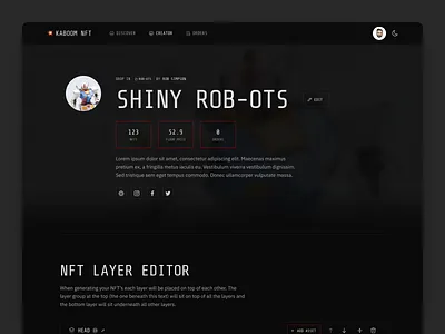 KNFT Creator Page nft