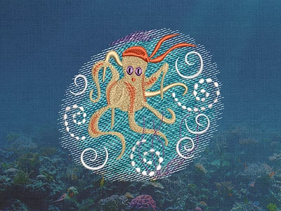 Funny octopus pirate - Machine embroidery design child decor embroidery embroidery design embroidery digitizer embroidery digitizing embroidery digitizing company kraft sea