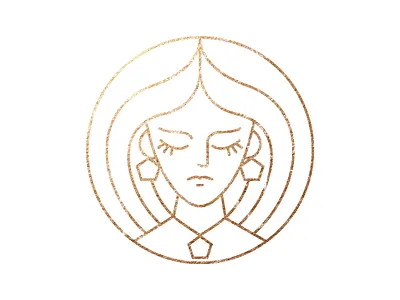 Handmade Jewellery logo concept. branding fashion girl golden logo handmade jewellery logo logo royal woman