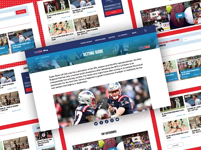 BlueBet - Sport Blog Website blog sport ui uiux ux web development webdesign website wordpress