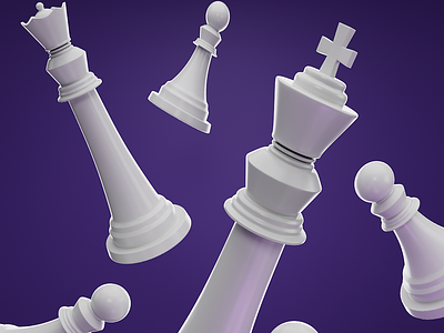 Chess 3d 3dart animation art branding c4d chess designer designinspiration dribbble motion graphics