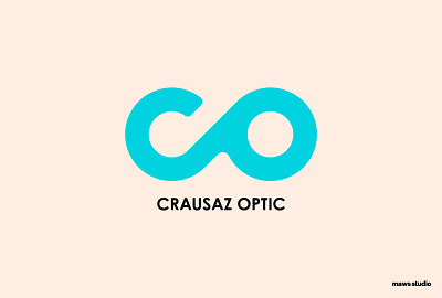 Optical Logo blue branding circle design glass glasses logo logomark logotype optic optical turquoise