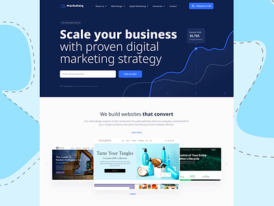 Markteq Website Design branding ui ux website design