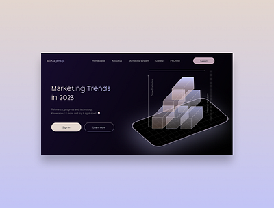 Marketing 2023 📈 branding design firstscreen graphic design marketing ui ux web webdesign веб вебдизайн дизайн маркетинг 2023 первый экран