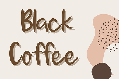 Black Coffee branding font graphic design handwritten illustration logo