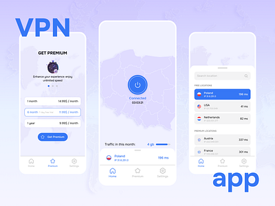 VPN app design service ui ux