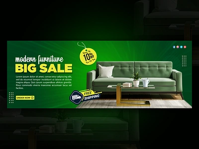 Furniture Facebook cover page and web banner design ads advertising background banner banner ads banner pack facebook ads facebook banner facebook post flyer furniture furniture ads furniture banner google ad banner instagram banner instagram post social media social media banne