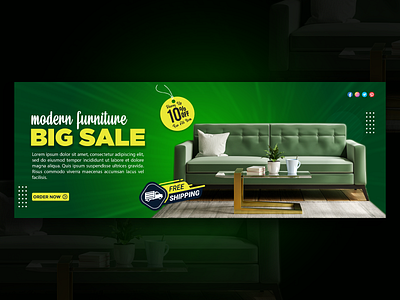 Furniture Facebook cover page and web banner design ads advertising background banner banner ads banner pack facebook ads facebook banner facebook post flyer furniture furniture ads furniture banner google ad banner instagram banner instagram post social media social media banne