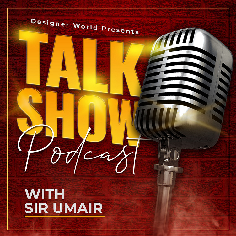 Podcast cover art design by Designerworld08 on Dribbble