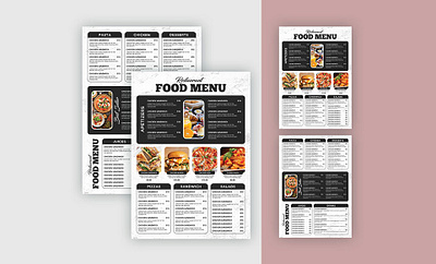 Restaurant Menu Template branding cafe menu design food menu design food menu template graphic design hotel menu menu photoshop print restaurant menu