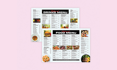 Restaurant Menu Template branding fast food food menu template menu template print restaurant menu template