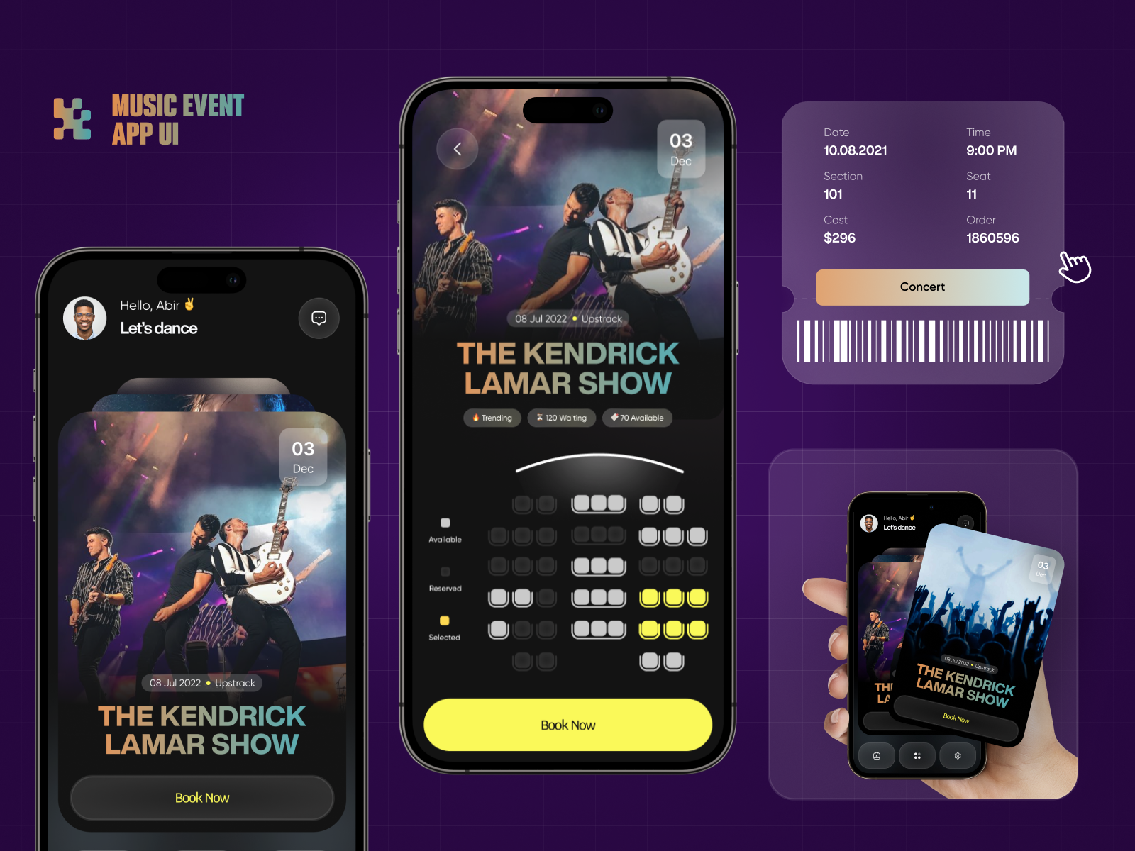 Event App Ui Design Exploration v2 by Md Abir Hossain for Hilf al ...