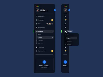 Sidebar navigation — Untitled UI darkmode nav nav bar nav menu side menu side nav sidebar sidemenu sidenav ui user interface