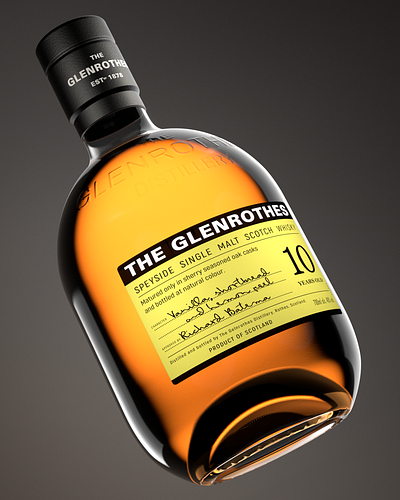 Glenrothes 10yrs • CGI 3d cgi cinema4d concept product design