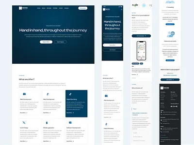 Webdesign for Partner Technology branding design illustration it company website logo ui ux vector website