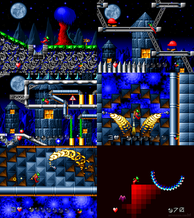 Scenes from the Moon Child game (1997) amiga artwork character design game metin seven moon child team hoi windows