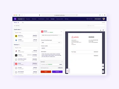Credit note management 💰 app bank banking branding dashboard design design system fintech illustration interface minimal mobile product saas startup ui ux web webdesign website