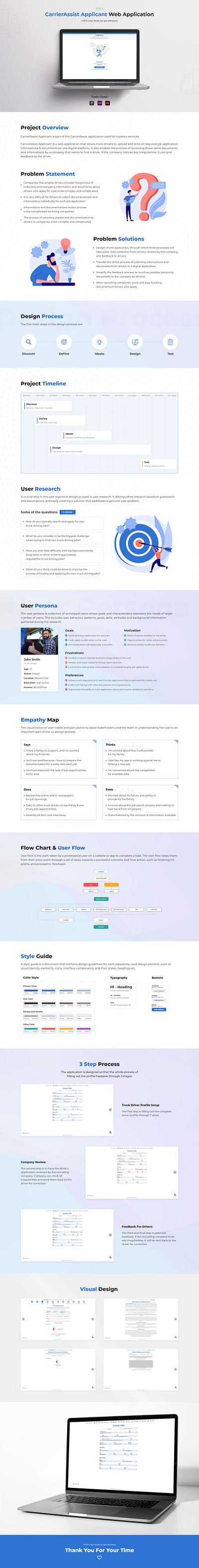 Applicant Web App - fill out your profile and find a new job job search product design product design case study ui ui design ui ux ui ux case study ux web application web design