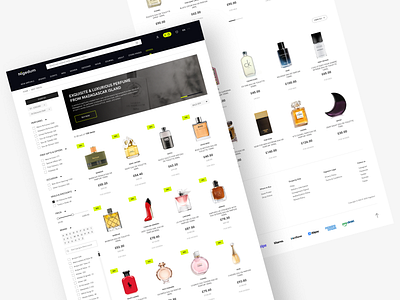 Offer Products Page best seller page case study case study website ecommerce ecommerce website filter new arrival page offers page perfume perfume shop perfume shop website perfume website product list product page sale off page sort by ui design ux ui design visual design web design