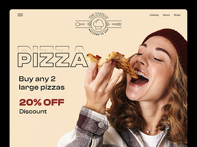 Modern Food website design aap branding design graphic design icon mockup ux web website