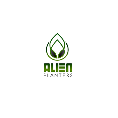 Alein planter logo design alien alien illustration alien logo branding design freelance designer graphic design illustration logo typography vector