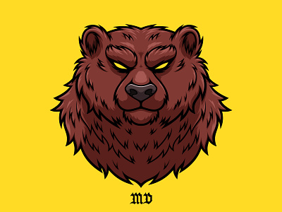 Bear animal bear bear illustration bear logo design gaming illustration logo logo design logotype sticker vector vector art