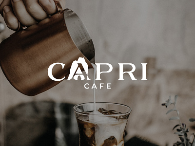 Capri Cafe - Redesign Logo Project brand identity branding cafe cafe branding capri island classy logo coffee logo redesign logo simple logo type logo design visual identity wordmark