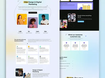 Digital Marketing Landing Page design digital marketing digital marketing landing page figma figma design landing page landing page design ui ux web