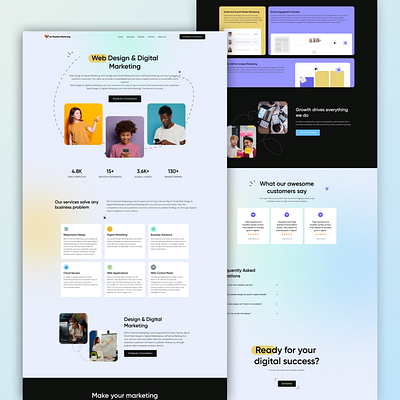 Digital Marketing Landing Page design digital marketing digital marketing landing page figma figma design landing page landing page design ui ux web