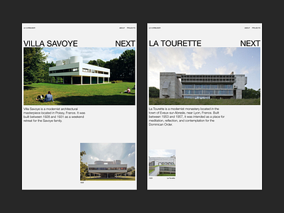 Le Corbusier architect architecture design graphic design le corbusier ui ui design uiux website design