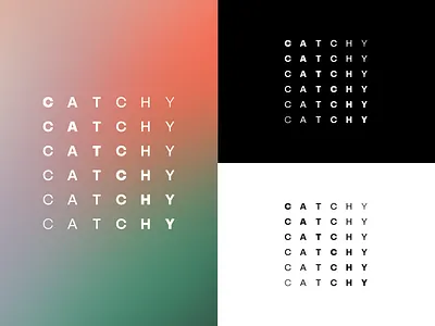 C A T C H Y logotype branding catchy eyecatchy logo logotype type
