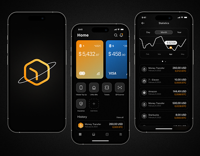 Noda Pay: Mobile app app concept contactless crypto design dribbble mobile payment paymentapp ui