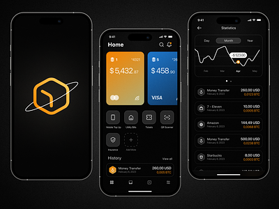 Noda Pay: Mobile app app concept contactless crypto design dribbble mobile payment paymentapp ui