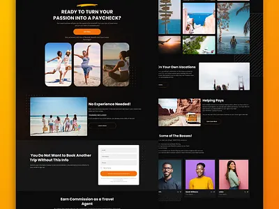 Travel Agent Landing page figma figma design landing page ui ui design uiux website ui