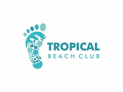 Tropical /beach club/ beach club logo tropical