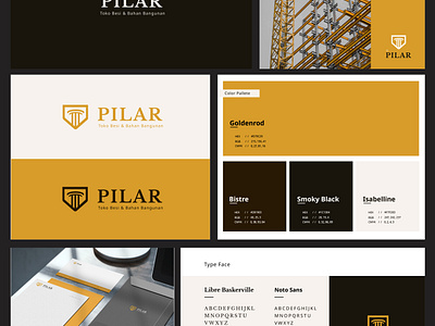 Rebranding Toko Bangunan Pilar branding design graphic design logo