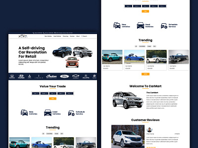 Car Mark design ui web design website