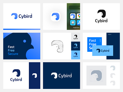 Cybird™ Logo app logo bird bird logo brand brand design branding identity logo logo design minimal