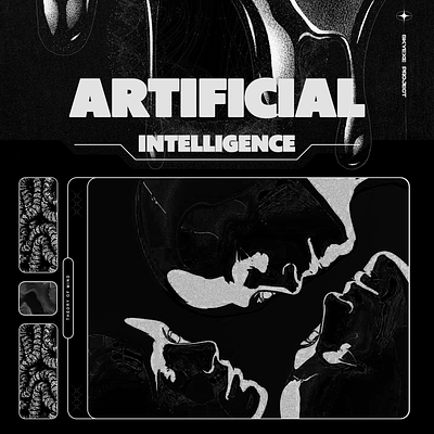 Artificial intelligence branding coverart coverdesign creative design digital digitalartist graphic design grunge illustration photoshop y2k