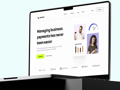 Finance Sass Landing Page bank banking banking app digital banking finance app finance sass landing page finance website financial fintech hero landing page money money transfer online bank ui web design webdesign