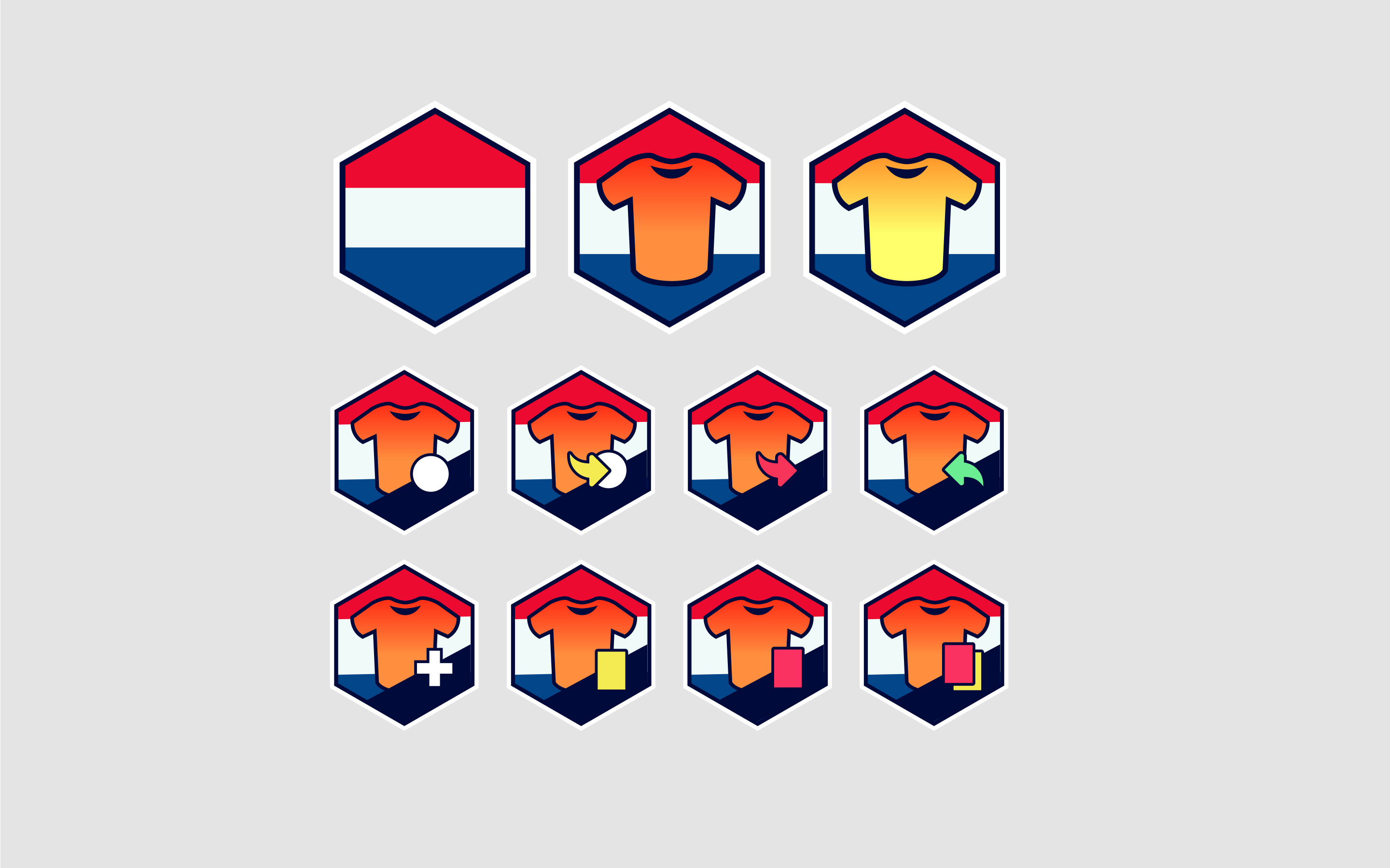 De Telegraaf European Championship - Pictographs Teams illustration vector