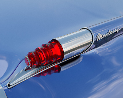 Mercury Monterey 3D 3d blender blender art brand branding car design cycles render david ofiare fresh glass key visuals mercury monetery vehicle vintage visual design