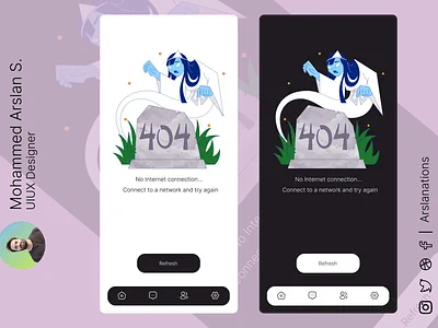 404 | Error | Loading Error | Page Missing 404 app design app designer appdesign branding dailyui design error 404 hire missing page reload ui uiux designer ux uxui web design web designer
