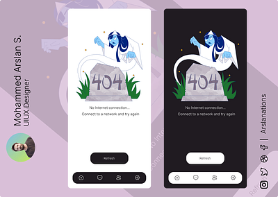 404 | Error | Loading Error | Page Missing 404 app design app designer appdesign branding dailyui design error 404 hire missing page reload ui uiux designer ux uxui web design web designer