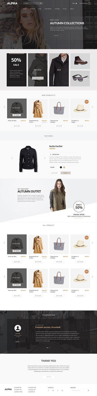 Premium ECommerce website design for Rick Samuel design ui design ux web